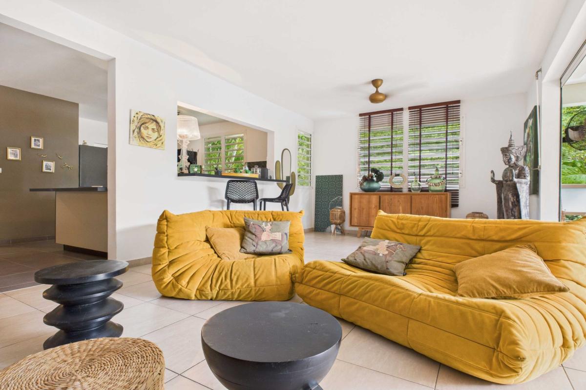 Location Villa 3 chambres Trois Ilets - salon étage principal vue 1